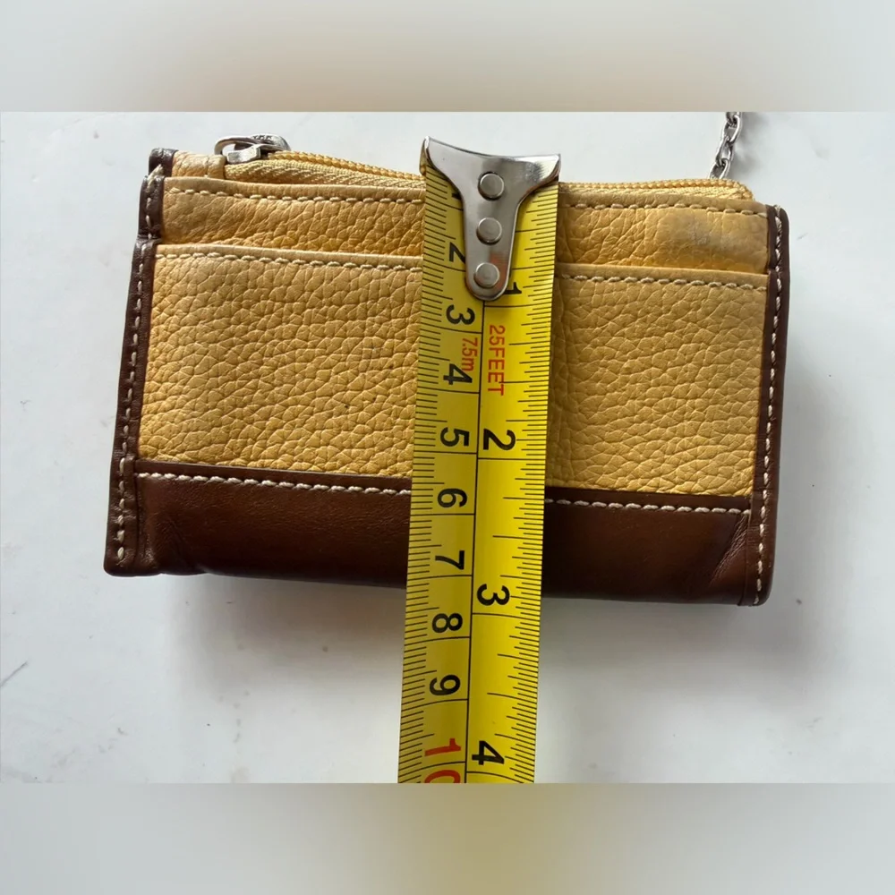 Coach‎ Gold and Brown Leather Accessory